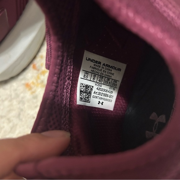 Under Armour Hovr Phantom Se Running Shoes In Purple sz 8.5 - Picture 7 of 8